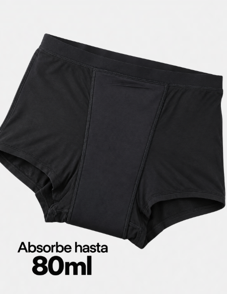 Panty Tipo Bóxer Absorbente 4 Capas - Incontinencia Moderada