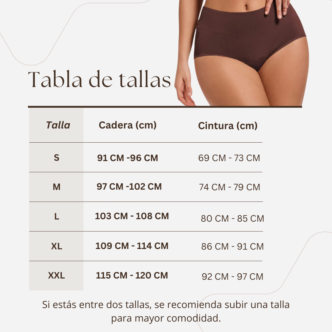 Panty absorbente para incontinencia leve a moderada