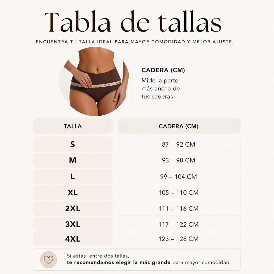 Panty absorbente 4 capas para incontinencia moderada